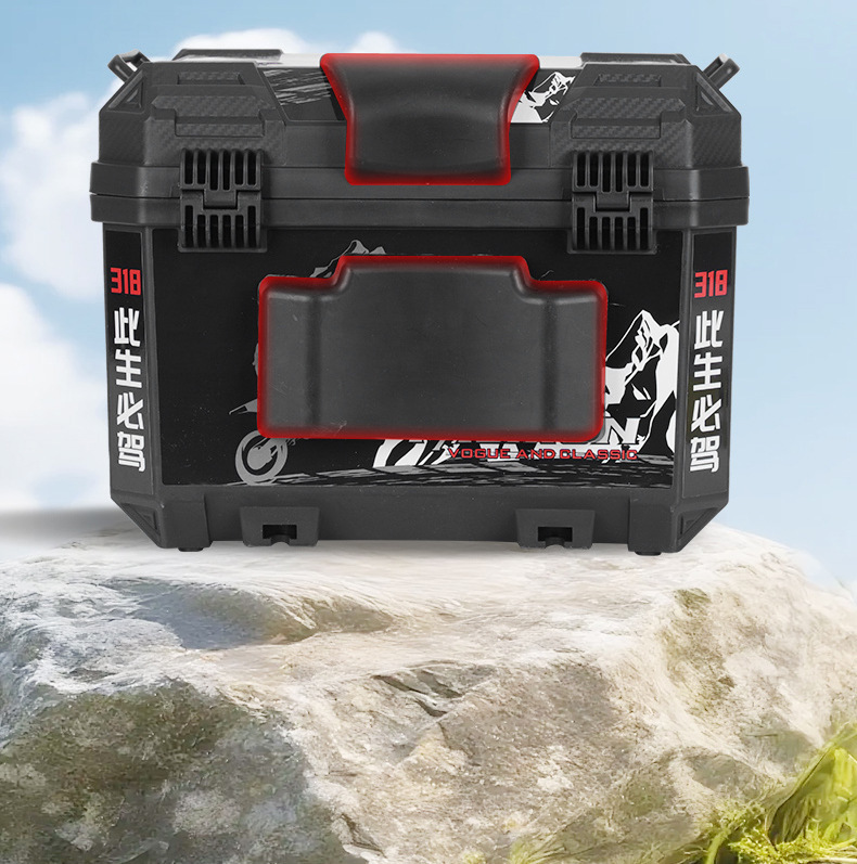 Large Capacity Motorcycle Electric Vehicle Trunk, Scooter Trunk, Luggage Box, Large Universal Extra-Large Trunk