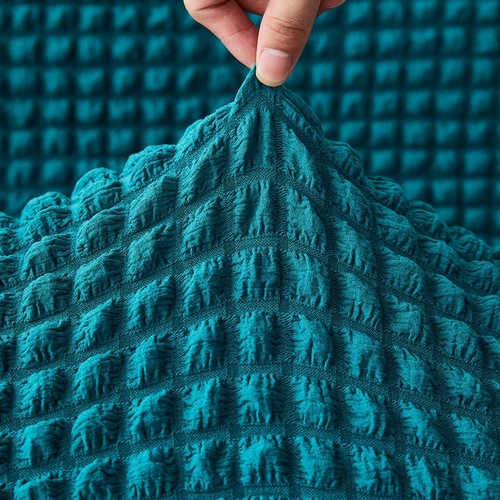 Factory direct sales seersucker solid color sofa bed cover elastic all-inclusive simple armless sofa cover wholesale