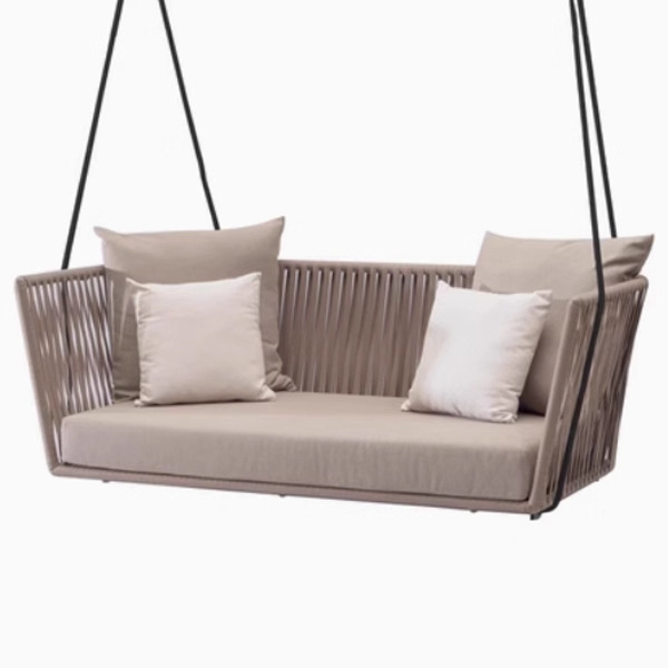 Silla columbrante al aire libre impermeable y protegida contra el sol patio sombra nórdica al aire libre balcón interior silla mecedora muebles residenciales