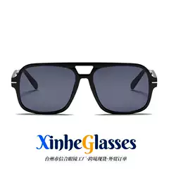 3507PC Double Beam Pilot Box Sunglasses Sunglasses Europe and America UV400 Cross-border Foreign Trade Amazon TikTok