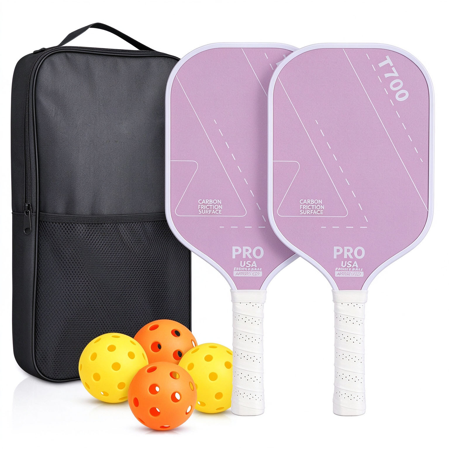 Cross-Border T700 Carbon Fiber Pickleball Racket with Cloth Texture and Matte Finish for Professional Competition, Same Model as J00L Pickleball Racket