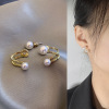 Small universal earrings, sophisticated accessory, internet celebrity, silver 925 sample, wholesale, simple and elegant design