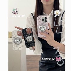 简约波点Kitty小狗磁吸支架适用iPhone17苹果16ProMax/15手机壳14