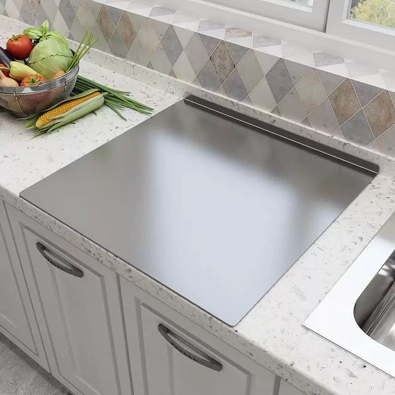 Stainless Steel Cutting Board Panel for Home Use, Dough Rolling Board, Kneading Board, Baking Thickened Cutting Board, Large Kitchen Cutting Board