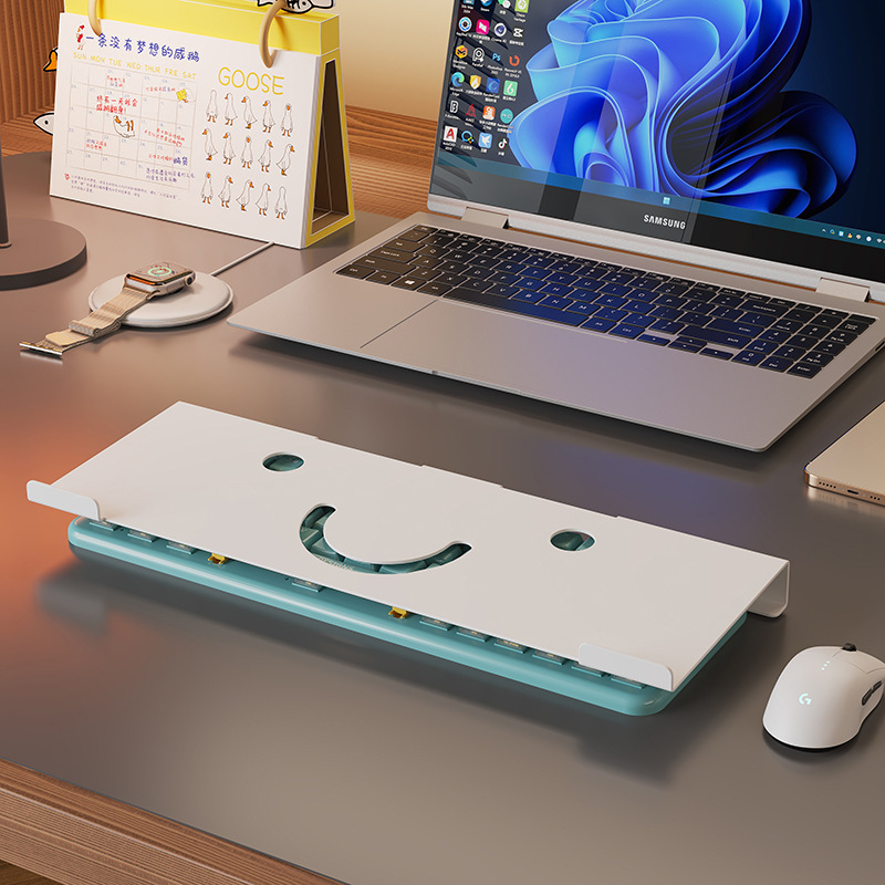 ラップトップ外部キーボードスタンドデスクトップノートブック防塵ライティングスタンドコンピュータ強化キーボード収納スタンド|undefined