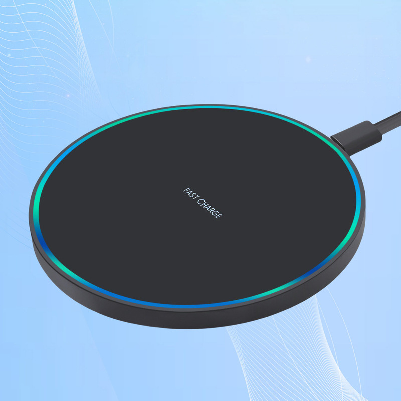 20W雰囲気照明付きデスクトップワイヤレス充電器、AppleとHuaweiの携帯電話に適した、センサー付き円形ワイヤレス充電器の卸売|undefined