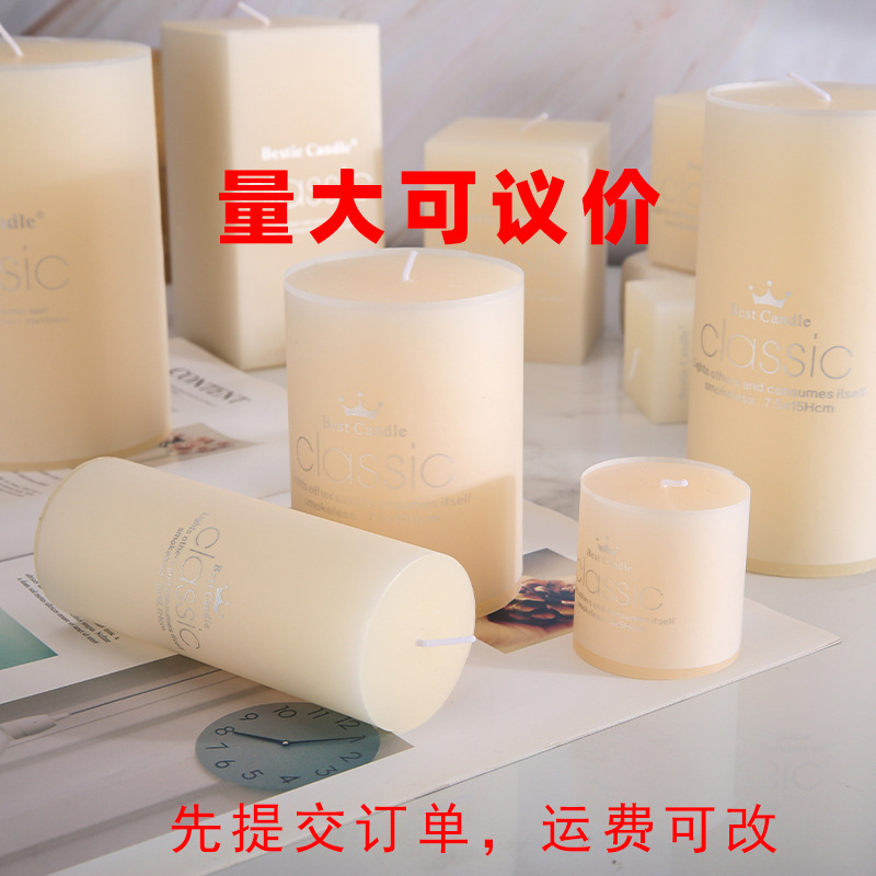 【工場直送】象牙白ろうそく無煙照明緊急柱ワックス卸売り家庭用ホテルロマンチック無味無味無味無味|undefined