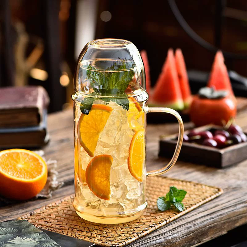 Холодный чайник прохладный чайник чашка летний большой емкости бытовой взрывозащищенный высокотемпературный стеклянный напиток один человек