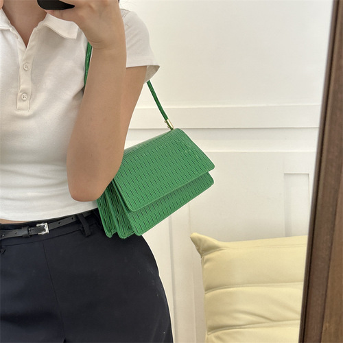 Bags Women's Casual Small Square Bag Women's Bags Niche Trendy Underarm Bag  Autumn New Fashion Simple Shoulder Bag