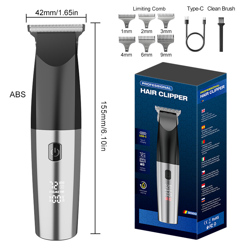 Cortadora de cabello eléctrica profesional impermeable transfronteriza