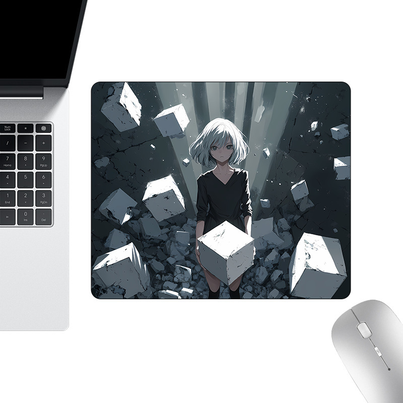 二次元ゲームマウスパッド、厚みのあるエッジロックeスポーツ専用アニメキーボードパッド、大型の汚れ防止と耐摩耗性デスクパッド|undefined