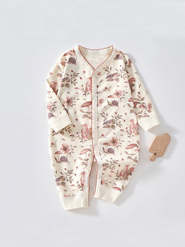 Mono de bebé de algodón puro, ropa de bebé recién nacido, pelele de primavera y otoño, mono de manga larga, suave