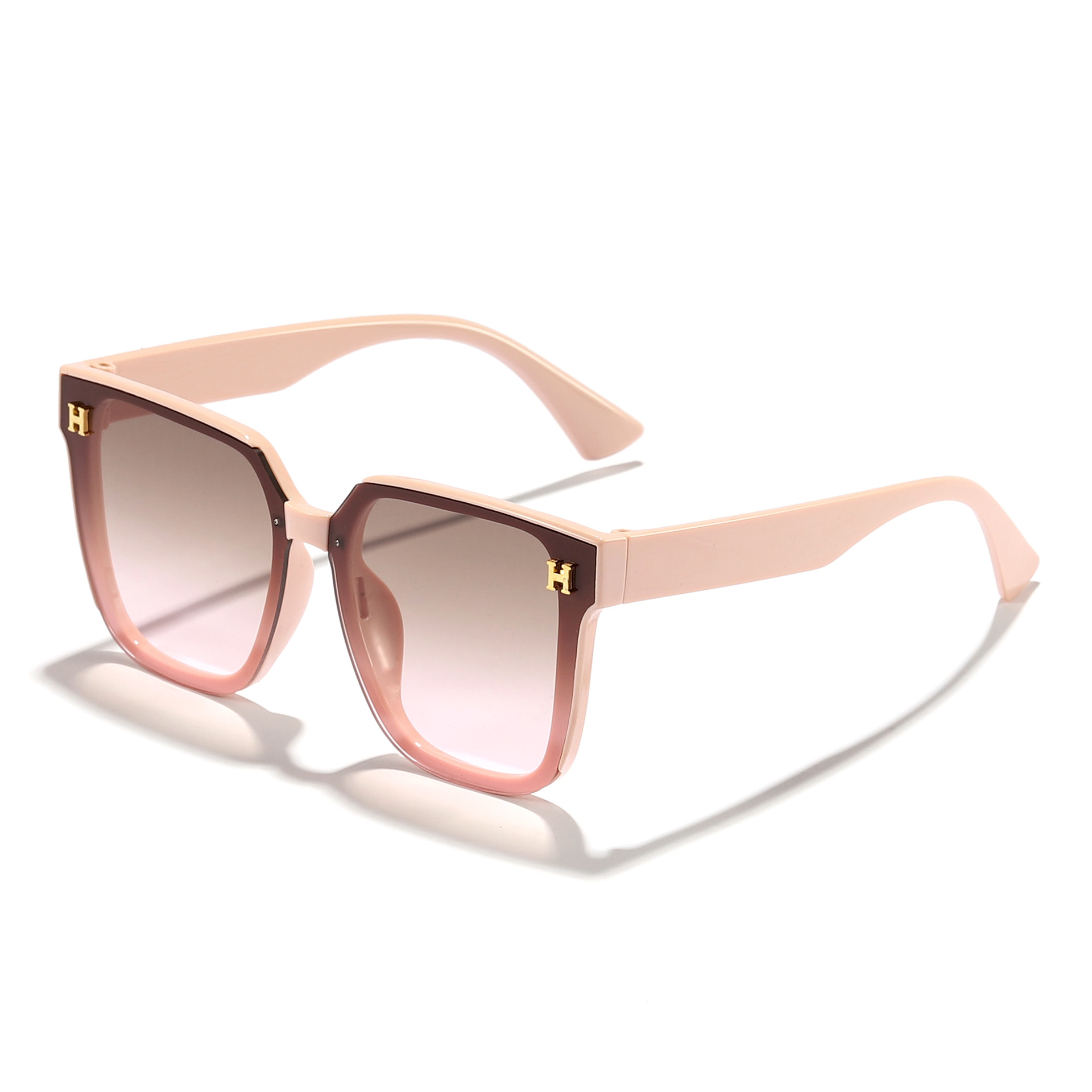 Nuevas gafas de sol de PC con letras de caja coreanas transfronterizas