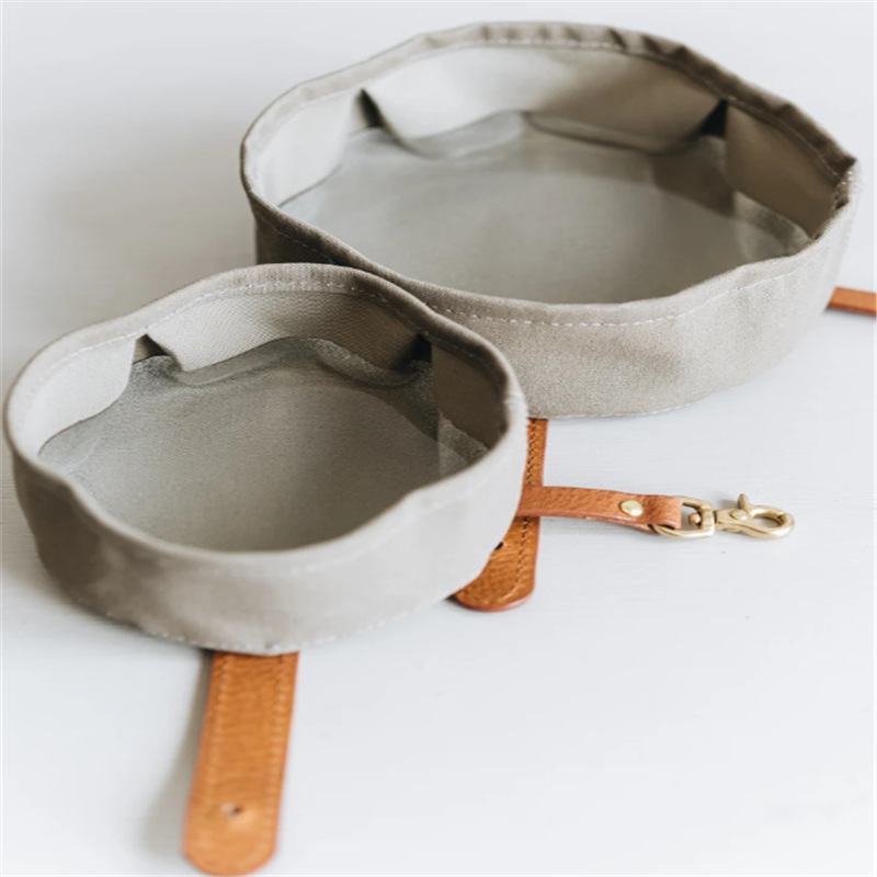 Spot Portable Outdoor Basin can fold the pet bowl canvas dog food…