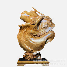 福杉瘤达摩长55宽30高81根雕木雕工艺品摆件艺术品收藏品家居饰品