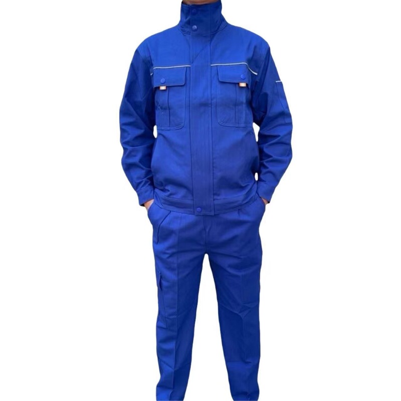 全纯棉加厚工作服电焊套装防烫春秋裤子上衣汽修车间长袖耐磨劳保|undefined