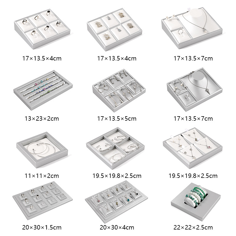 首飾托盤耳環展示架戒指吊墜盤文玩手串展示盤鑽石珠寶展示道具