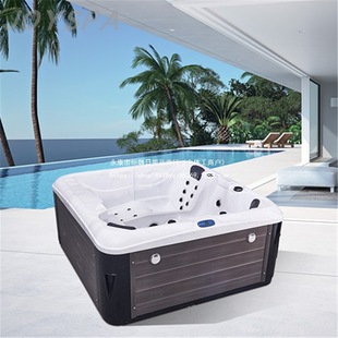 Luxury Outdoor Surf Massage Bathtub Home House Bath Type Acrylic Constant Temperature Spa Bathtub Upgrade Configuration