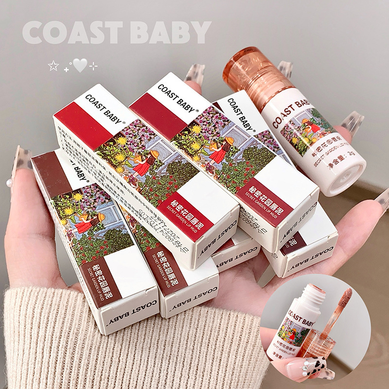 COAST BABY シークレット ガーデン リップ マッド 学生用 マット ベルベット ソフト ミスト ホワイトニング リップ マッド 薄くて手頃な価格|undefined