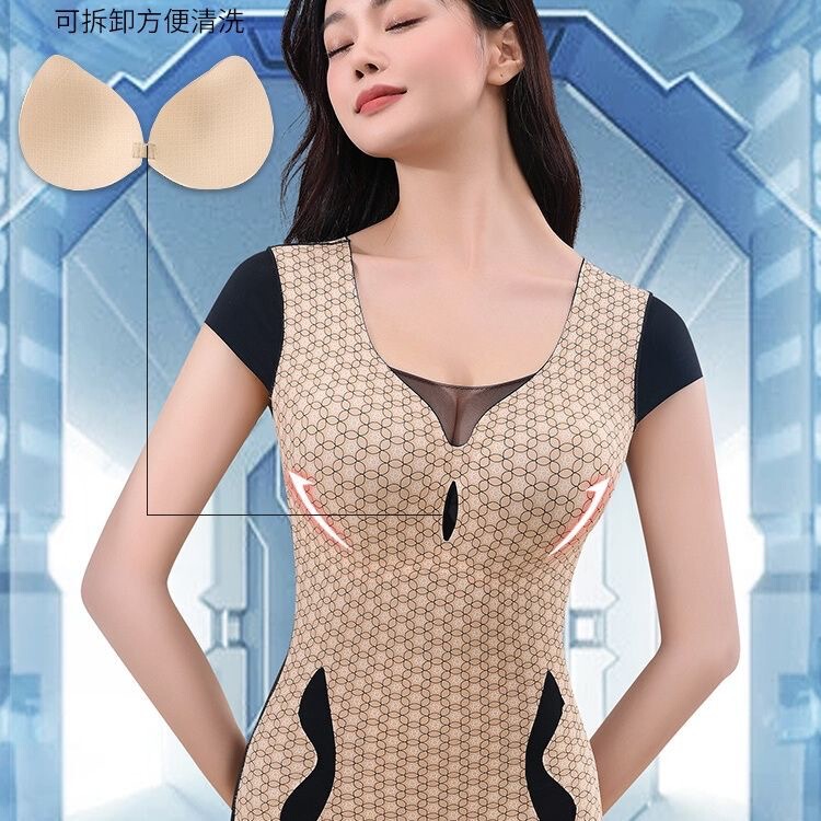 Arctic "Little Flying Sleeves" Seamless Shapewear Butt-Lifting Panties One-Piece Body Shaping and Tummy Control Shapewear Arctic "Little Flying Sleeves" Seamless Shapewear Butt-Lifting Panties One-Piece Body Shaping and Tummy Control Shapewear