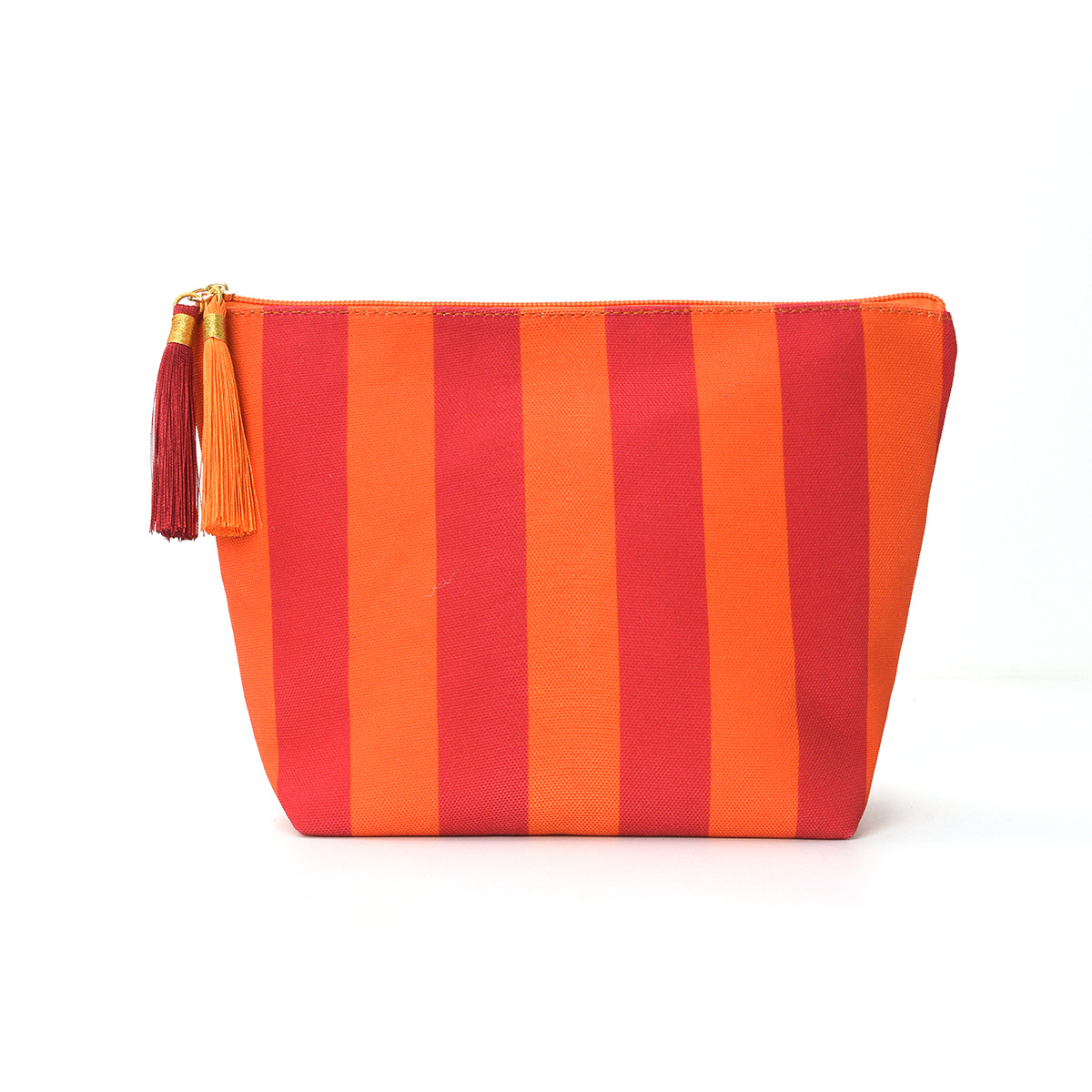 Feihong bolsa de almacenamiento a rayas de lana transfronterizas, bolsa de maquillaje de alto valor, bolsa de lavado portátil de gran capacidad