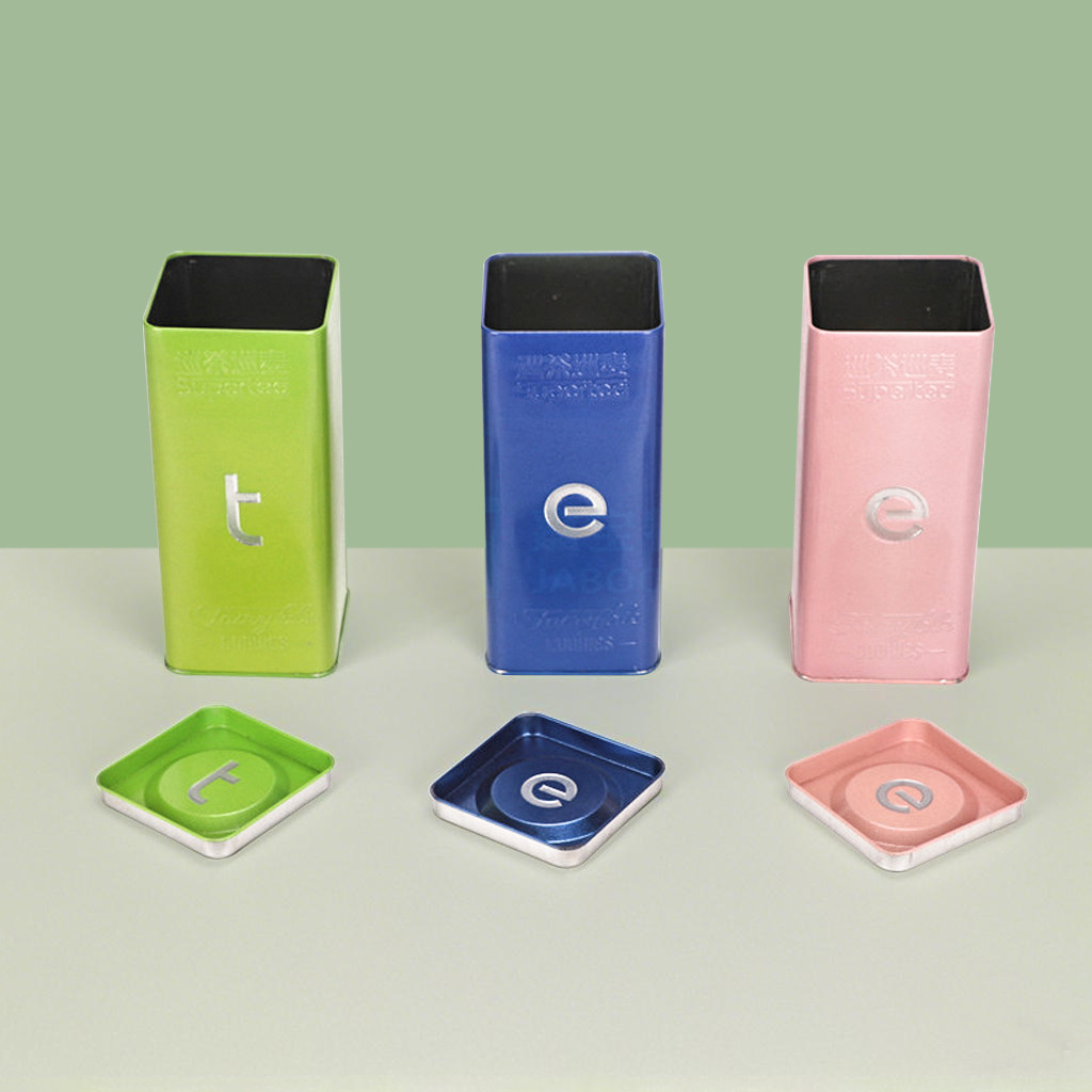 新款方形通用茶叶包装铁罐多款现货铁盒50克红茶绿茶通用礼盒