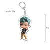 BTS Bulletproof Youth Group Acrylic keychain Anime double -layer pendant cute star necklace