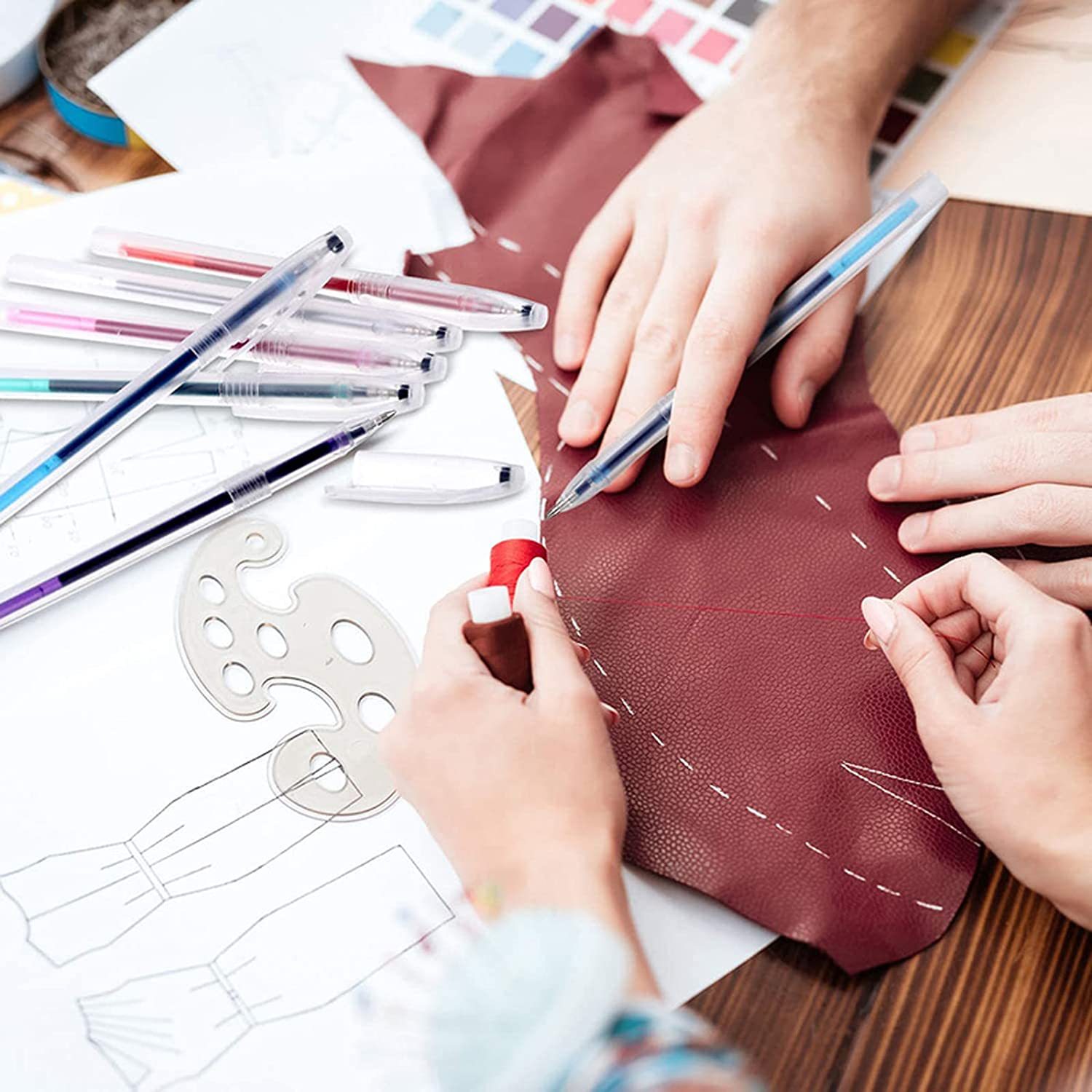 Ropa especial alta temperatura perdida pluma costura stroke pluma DIY textil marcador de cuero marca planchar desaparecer