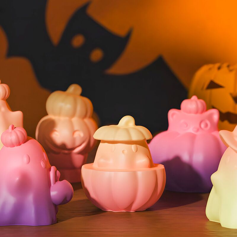 自慢 DIY 接着剤モールドハロウィンカボチャゴーストキャンドルシリコーンモールド人形装飾品|undefined