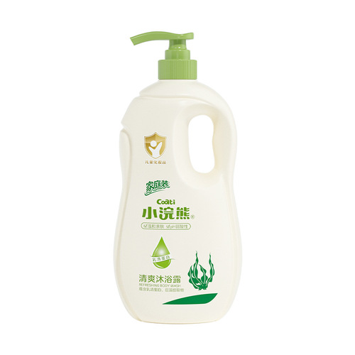 Baby Care 1L Children's Refreshing Shower Gel with Whey Protein Gentle Cleansing Large Family Size