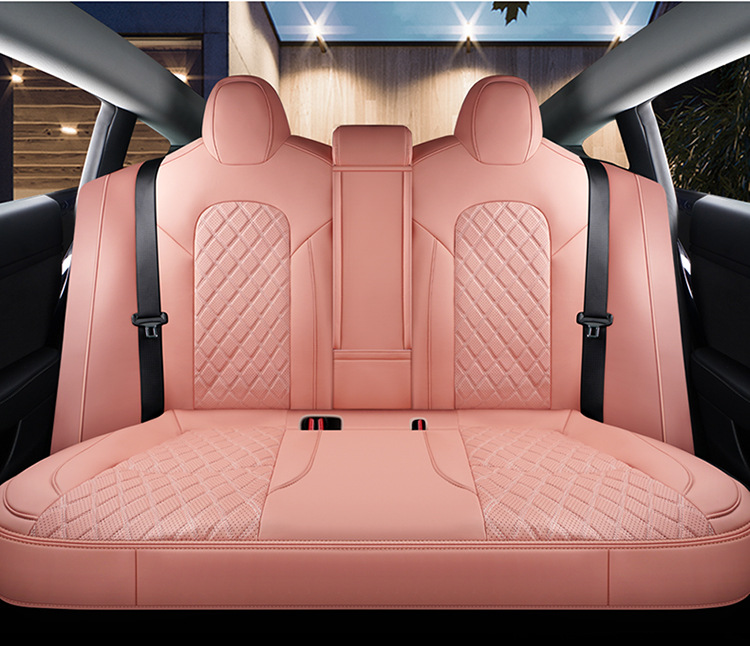 Suitable for Tesla Model 3Ysx Leather Seat Covers, Suitable for All Seasons, Breathable and Wear-Resistant Leather Pvc Seat Cushions for Export