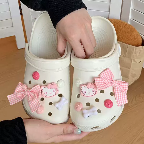 With bow, white