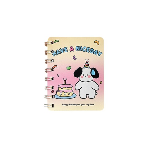 Cute Cartoon Coil Book Student Prize Portable Pocket Notebook Mini Rollover Notepad Small Notepad