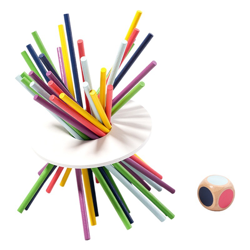 Plug stick inteligencia desarrollo color sensorial enseñanza ayudas niños bebé Montessori color sensorial madera plug-in anillo juguetes creativos
