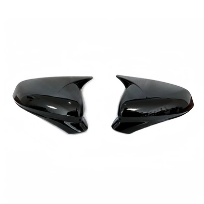 Suitable for 20-24 Seat Leon Horn Rearview Mirror Modified Reversing Mirror Housing Leon Rearview Mirror Cover (Other Automotive Exterior Supplies) - glossy-black