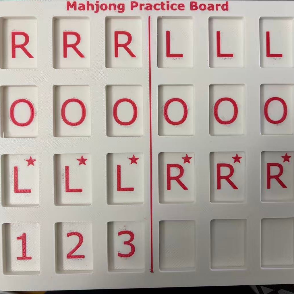 Una persona americana Mahjong práctica tablero de entrenamiento herramientas de entrenamiento Mahjong práctica tablero de explosión transfronteriza