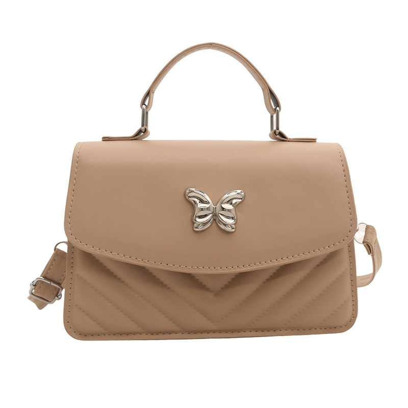 Bolso de moda simple, nuevo bolso de mujer coreano, bolso de hombro de color sólido, nicho universal, bolso de mano, bolso cuadrado para mujeres transfronterizas