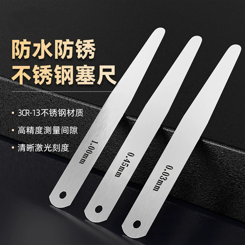 Высокоточная линейка стопорного штока 100 длинная ультратонкая штанга толстая штанга стальная штанга штанга штанга правитель заслона 0.01-1.0mm