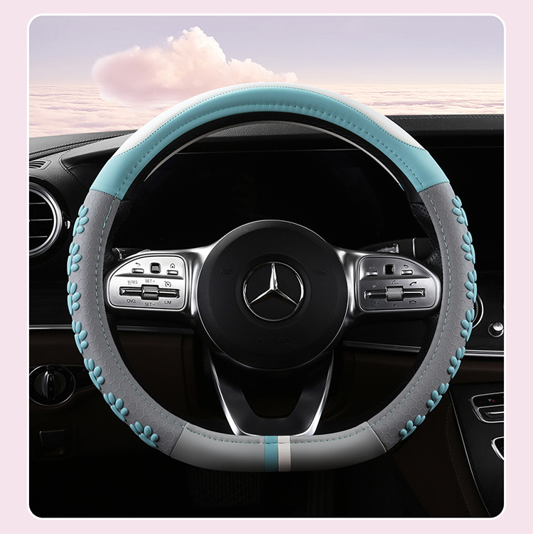 2022 new cartoon 3D adorable claw steering wheel cover non-slip wear-resistant men's and women's four seasons general round d 36-38