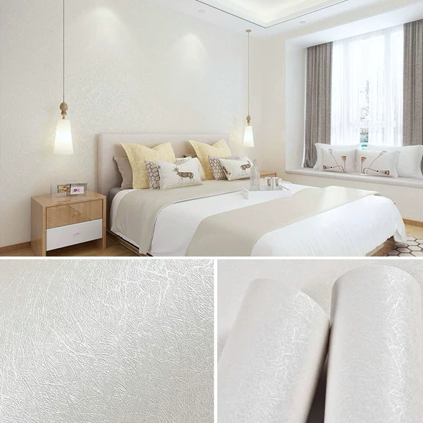 Self -stick thick silk [rice white]