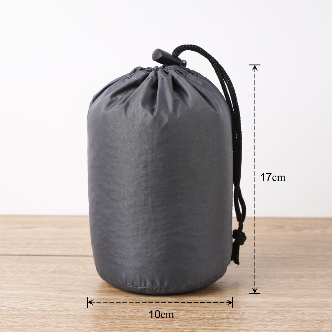 Bolsa de cuerda de nylon impermeable cilíndrica de plumón para ropa doméstica de poliéster bolsa de almacenamiento bolsa de embalaje bolsillo de paquete de contracción image 83