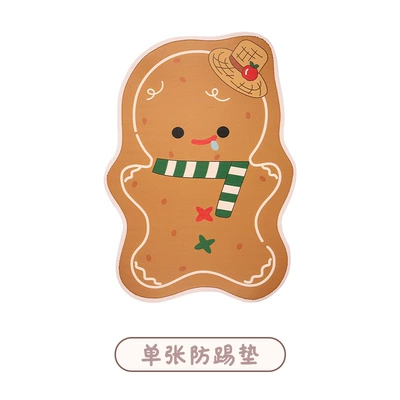 Gingerbread Man Anti-Kick Pad for Car Back Seat, Anti-Kick and Anti-Dirt Pad for Children, Universal Seat Protector for Car Interior (Chair back anti-kick pad) - gingerbread-man-kick-pad