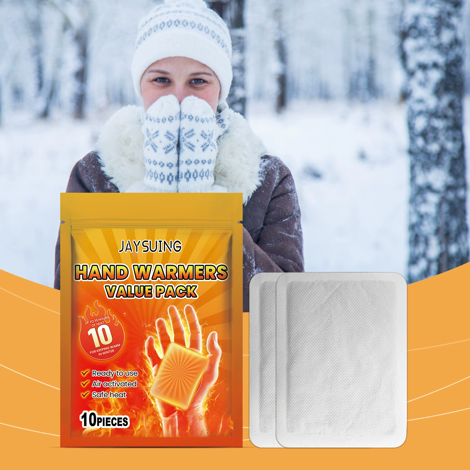 Портативный теплый детский пластырь Jaysuing, саморазогревающийся и быстро согревающийся детский пластырь, долговечный зимний термозащитный пластырь.