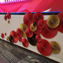 布置道具鲜花中式国风喜庆红色结婚迎新花装饰店面生日背景墙套装