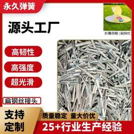 源头厂家供应扁钢丝接头高强度电线抗腐蚀钢丝连接件
