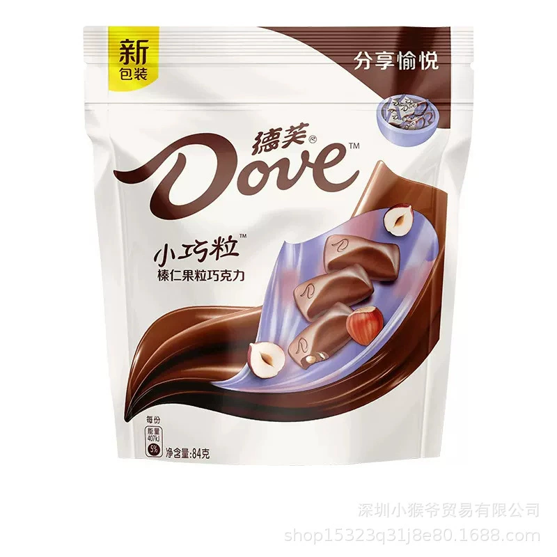Шоколадные конфеты (Dove) маленькие кусочки 84 г, ассорти вкусов для подарков и праздников