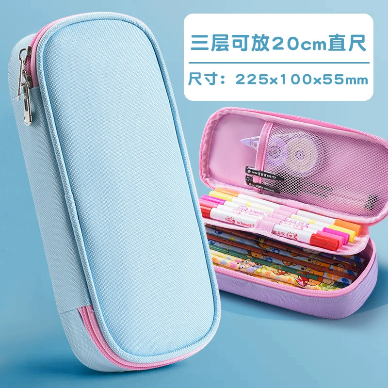 Capacious universal children's cartoon pencil case for students for boys