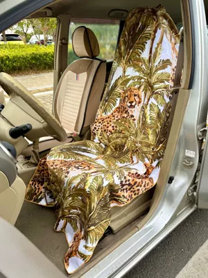 Towel, Beach Towel, Yoga Mat | Universal seat cover - tropical-leopard-19080cm