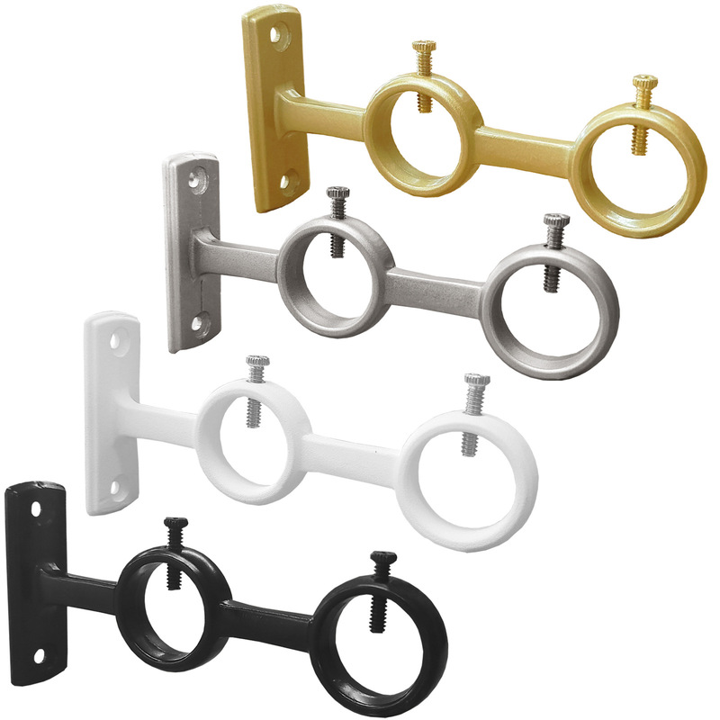 Special Roman Rod Bracket Double Rod Single Rod Bracket Bracket Aluminum Alloy Base Thickeneded Hook Curtain Accessories Curtain