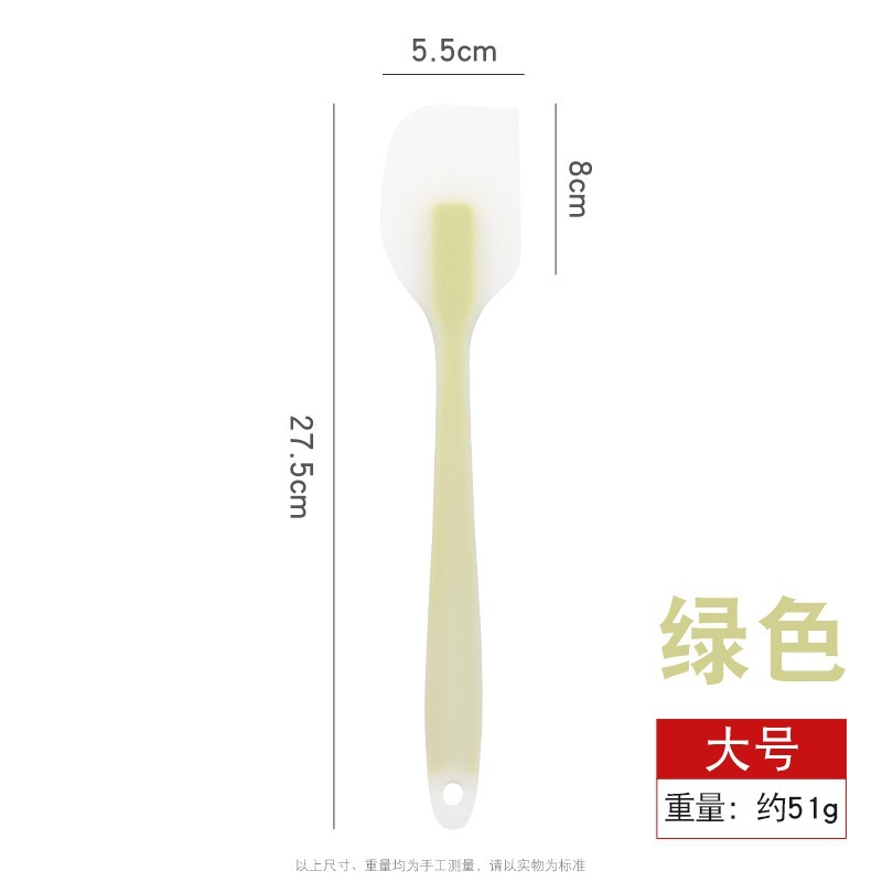 Raspador de silicona translúcido todo en uno para hornear pastel resistente a altas temperaturas de grado alimenticio raspador de crema cuchillo de mantequilla espátula de mermelada